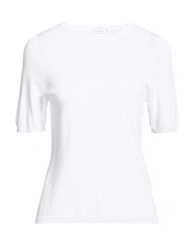 Woman Sweater White Size L Viscose, Nylon