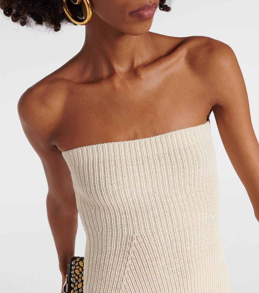 Aya Muse Gathered silk-blend minidress