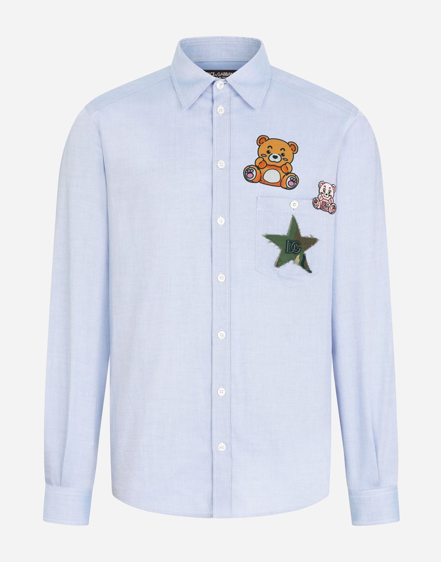 돌체앤가바나 코튼 셔츠 Cotton shirt with multiple patches G5JI9ZFU5PWB2246