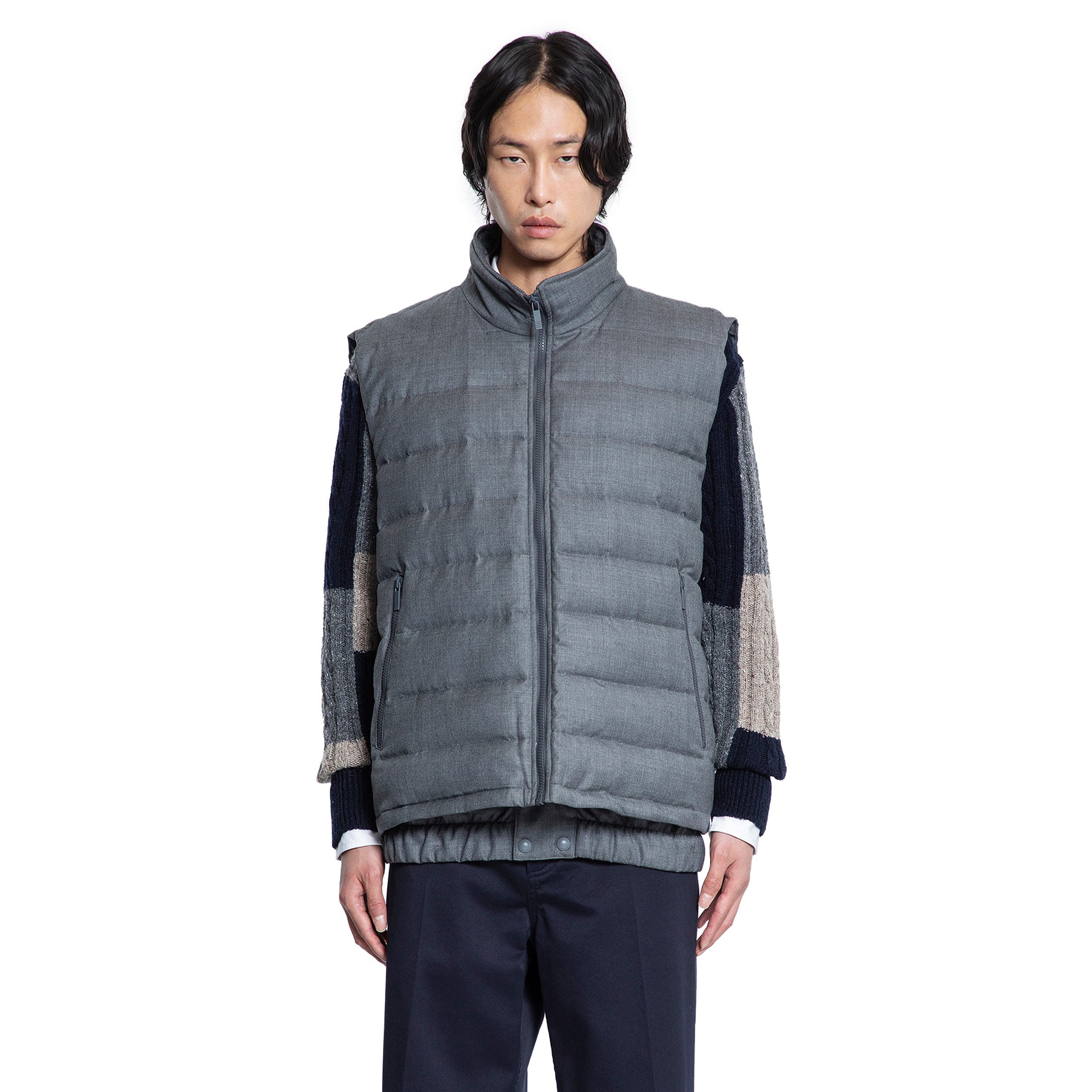 MAN GREY VESTS