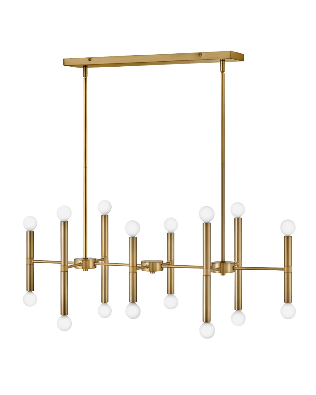 Millie 16-Light Chandelier in Lacquered Bra