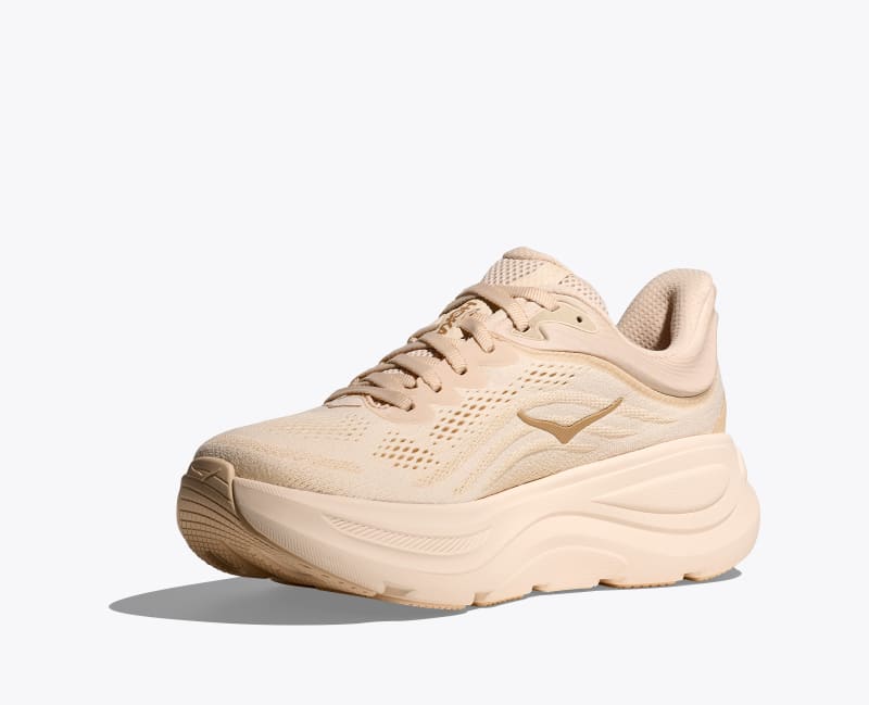 HOKA Women's Bondi 9 Shoes in Vanilla/Birch