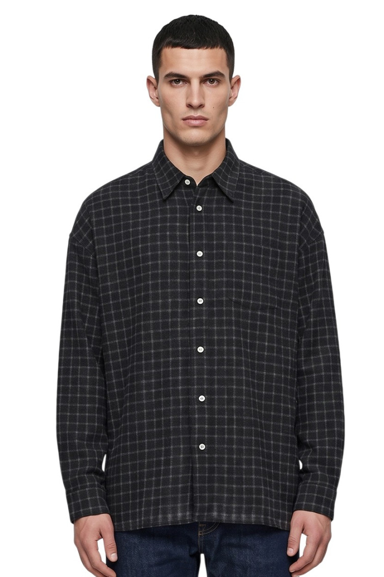 Shirts Black Vi Co Pl Vw Elastane - Men