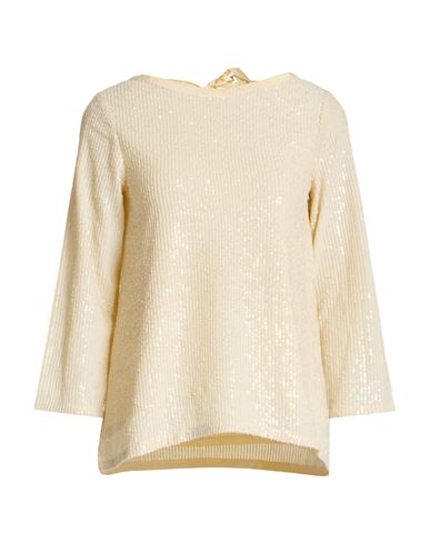 Woman Top Cream Size 2 Polyamide, Elastane