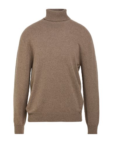 Man Turtleneck Light brown Size 38 Cashmere