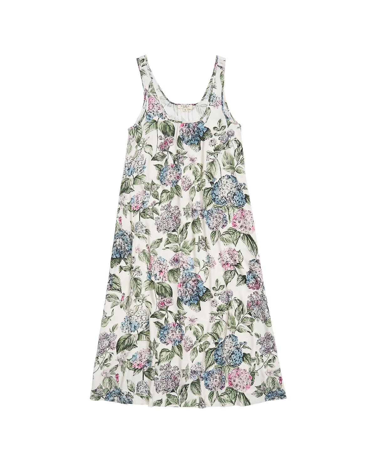 Fable England Hydrangea Ivory Midi Nightie | Women's Pyjama