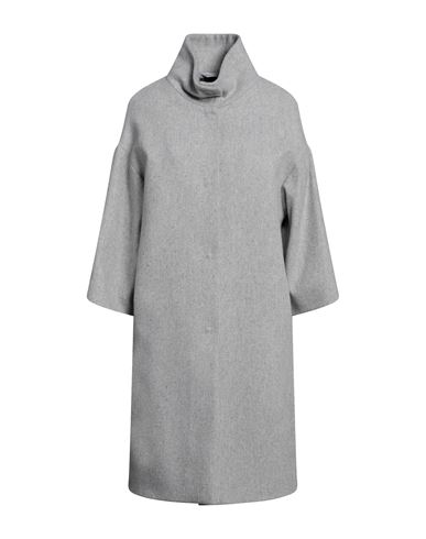 Woman Coat Grey Size 8 Wool, Polyamide, Polyester