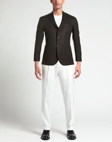 Man Blazer Dark brown Size 36 Cashmere