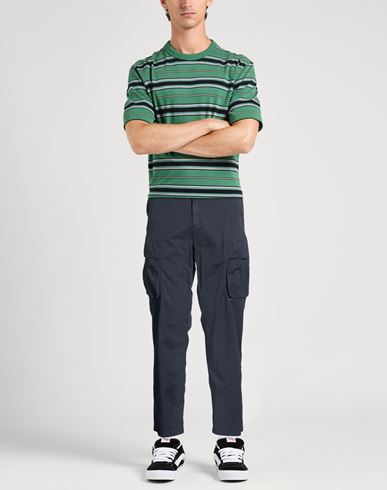 Man Pants Navy Size 29 Cotton, Elastane