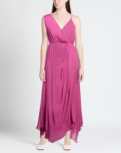 Woman Maxi dress Fuchsia Size 6 Viscose