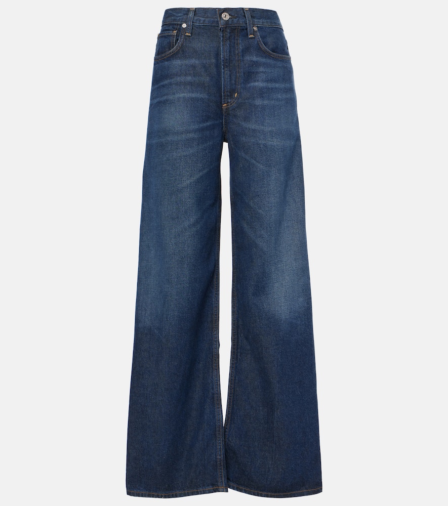 High-rise wide-leg jeans