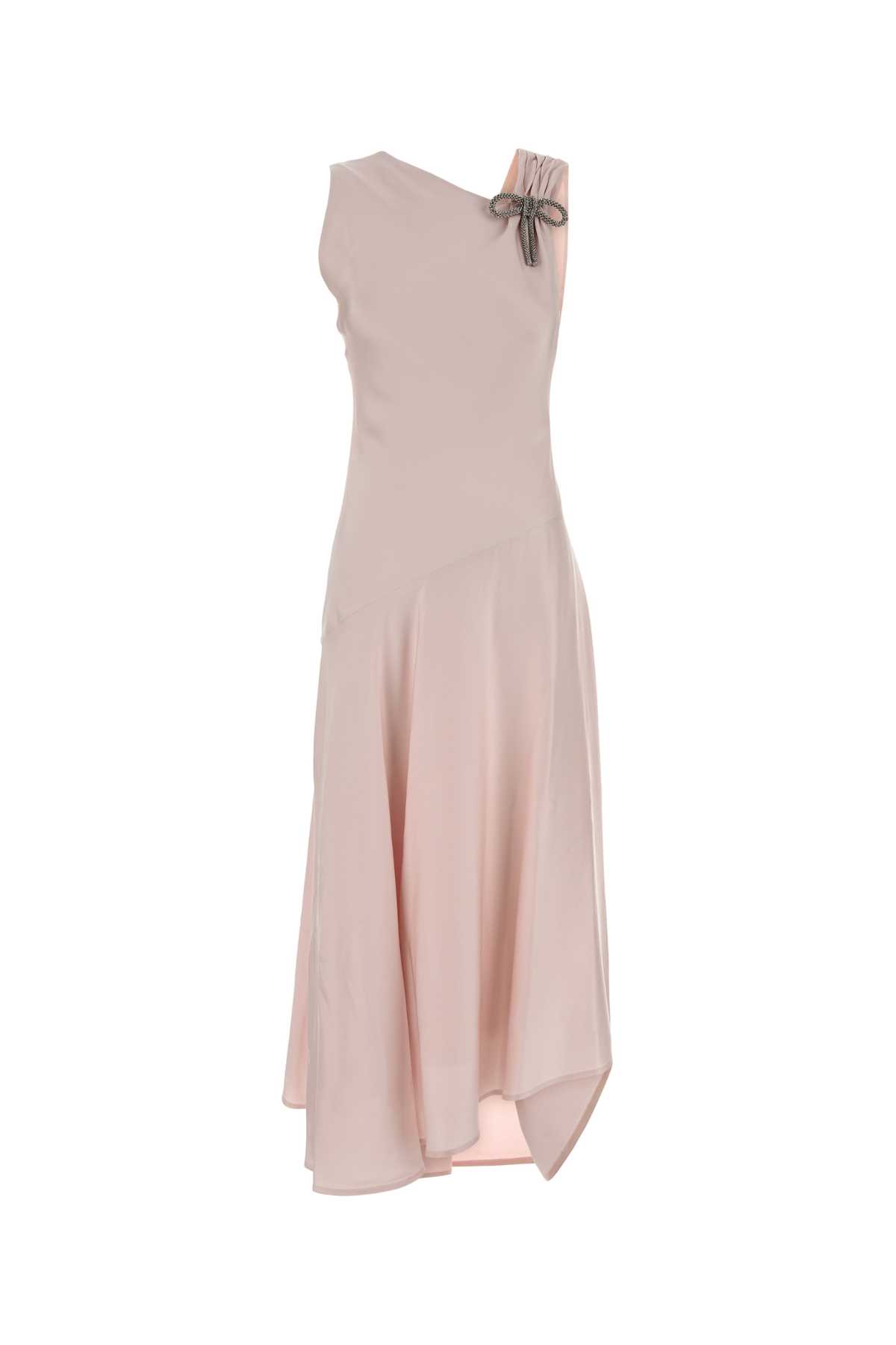 Jil Sander - asymmetric midi dress diagonal neckline