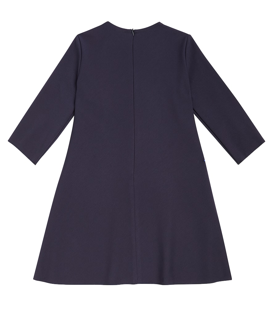 Il Gufo Floral-appliqué jersey dress