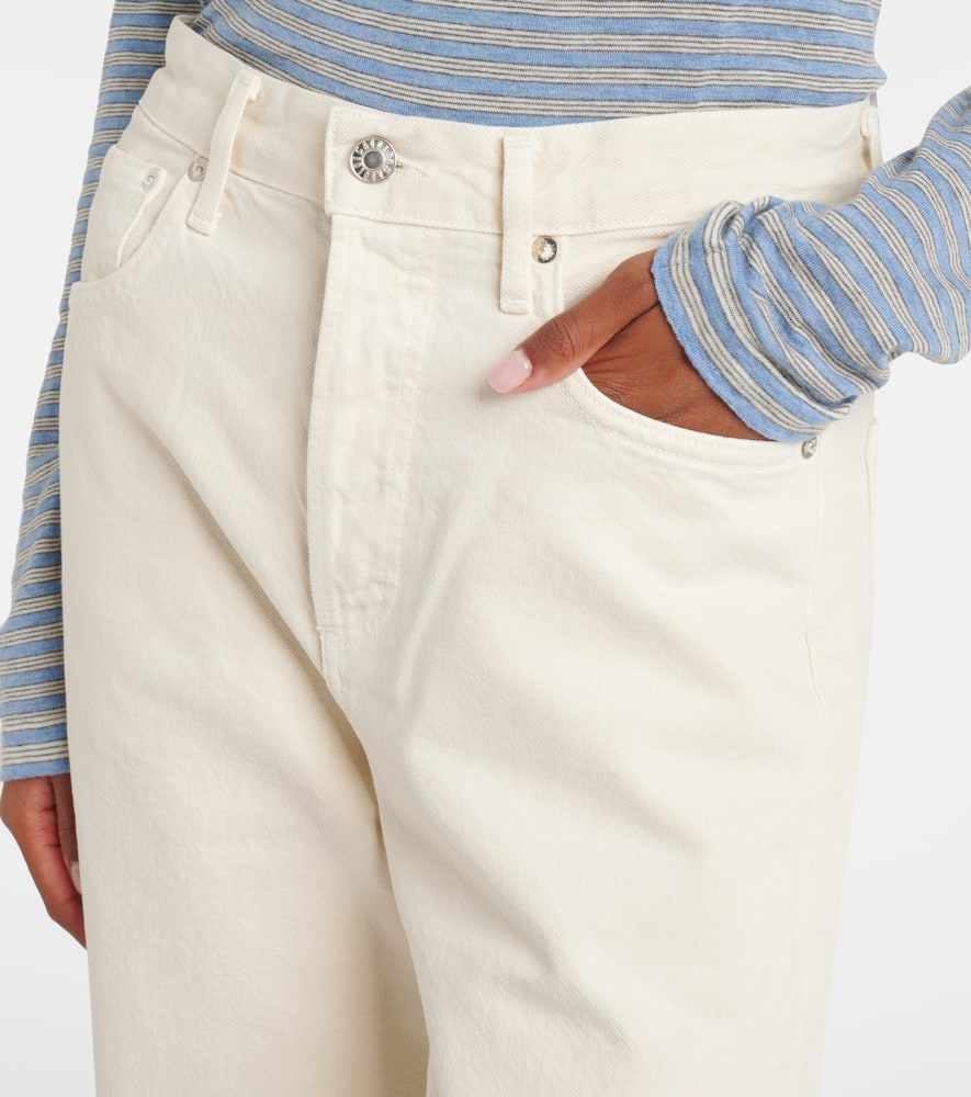 Ren high-rise cropped wide-leg jeans