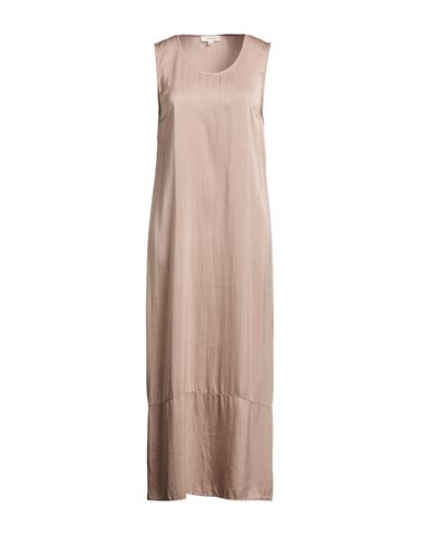 Woman Maxi dress Taupe Size XS Silk, Elastane
