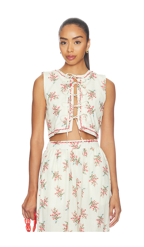 Agua Bendita Madison Cherish Top in Multi. S. Also in