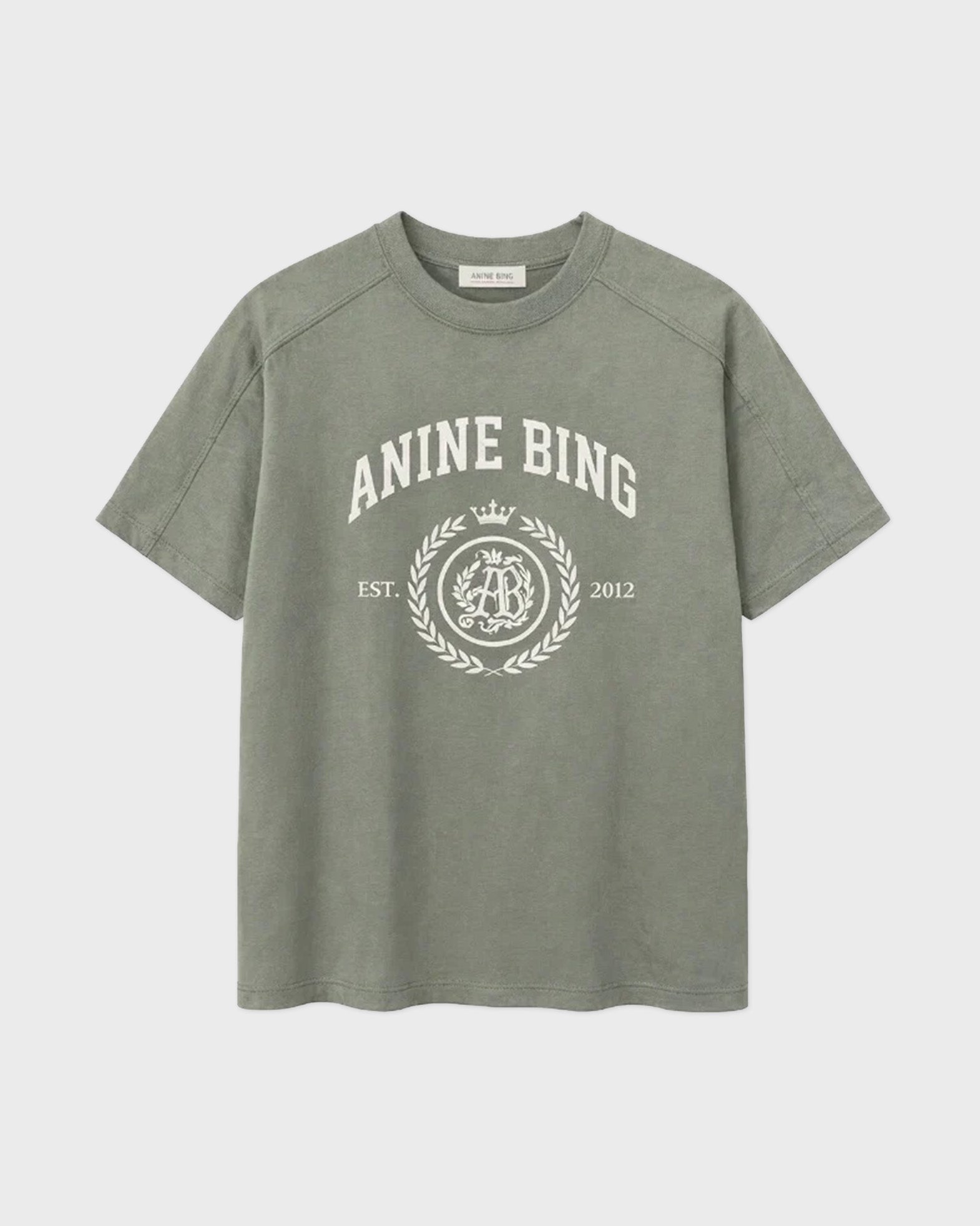 Anine Bing JAYLIN TEE COLLEGIATE Medi Sage