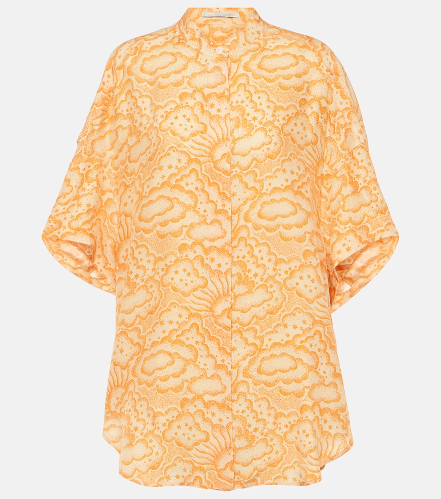 Stella McCartney Printed silk blouse