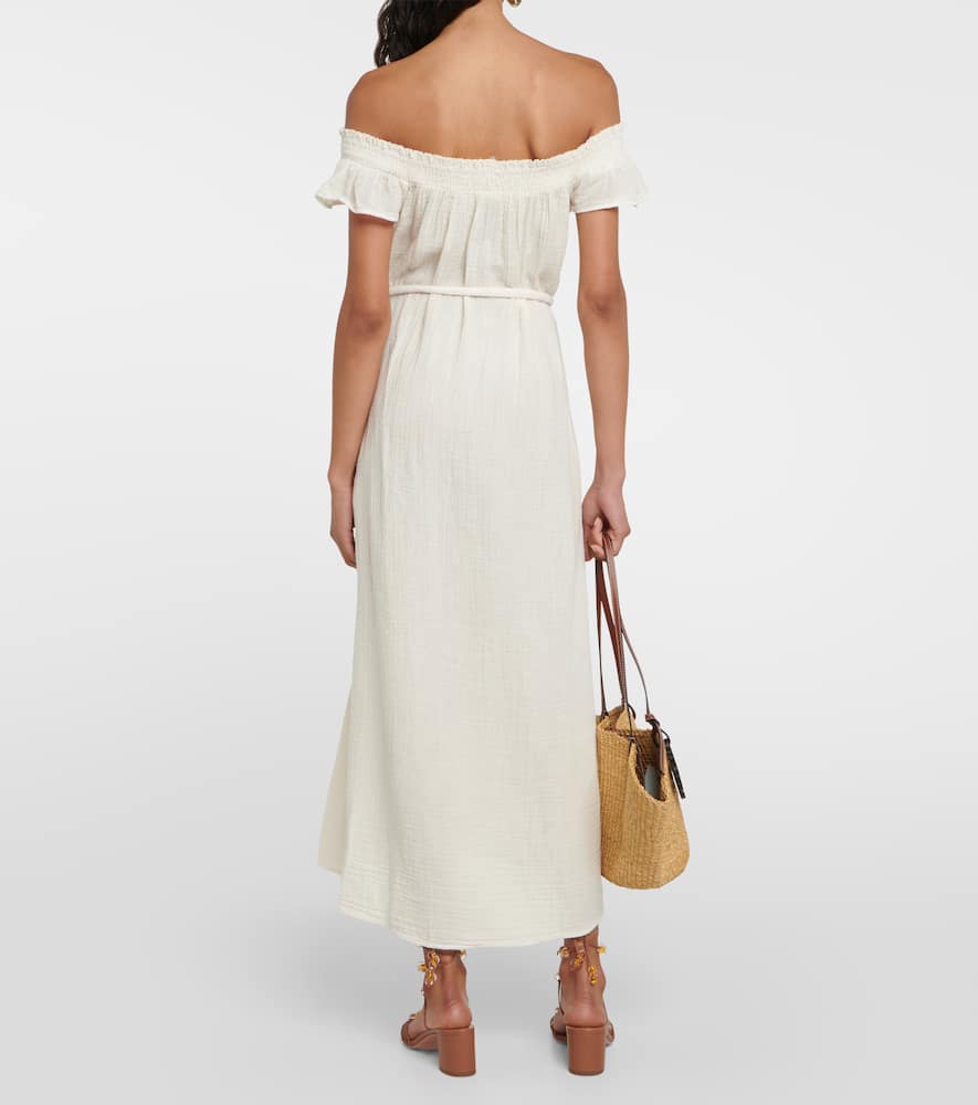 Justine cotton gauze midi dress