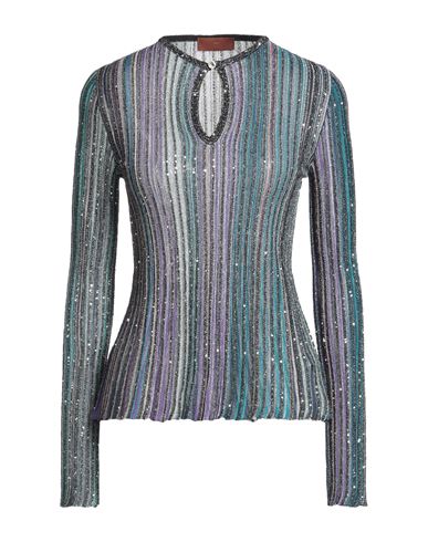 Woman Sweater Azure Size 2 Viscose, Metallic fiber, Polyamide, Polyester