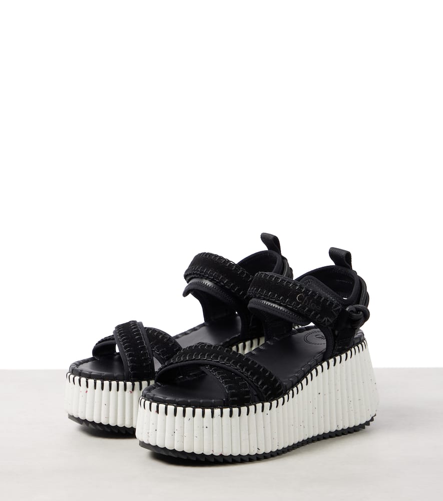 Chloé Nama suede platform sandals