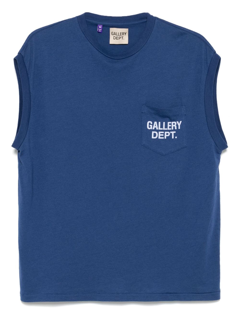 Logo-print sleeveless T-shirt - Grey