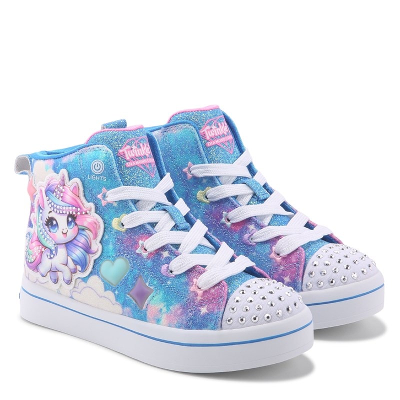 Kids' Twinkle Sparks Light Up Sneaker Little/Big Kid Shoes (Blue Multi)
