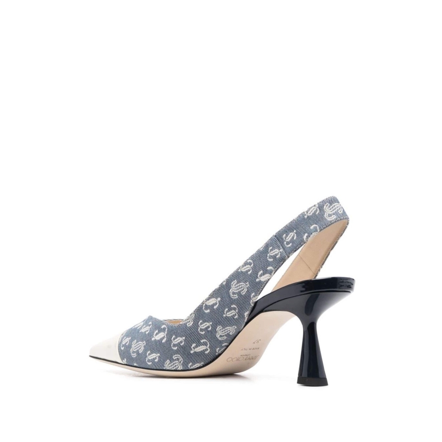 Liya 65 Denim Slingback Pointed Toe Pumps