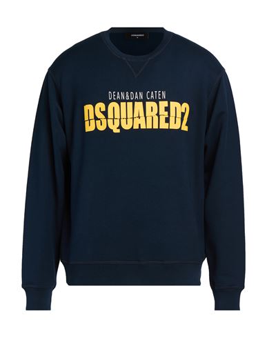 Man Sweatshirt Midnight blue Size M Cotton