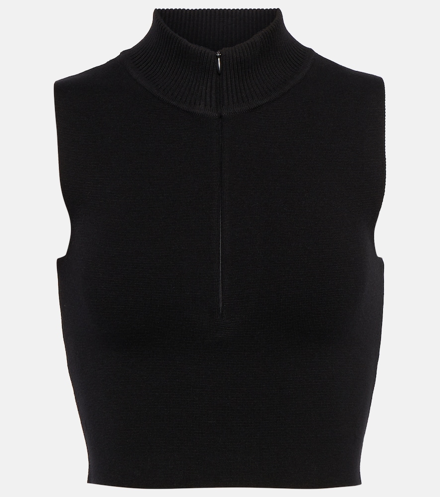 Live The Process Petra half-zip crop top