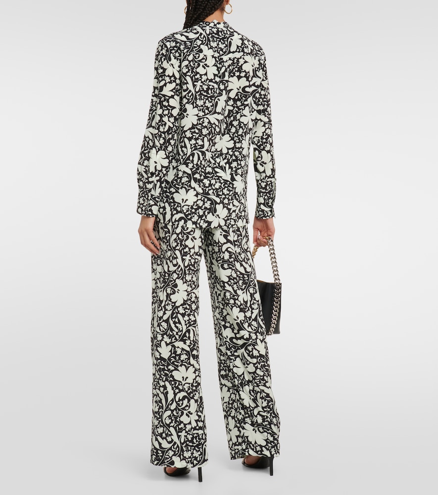 Printed silk shirt