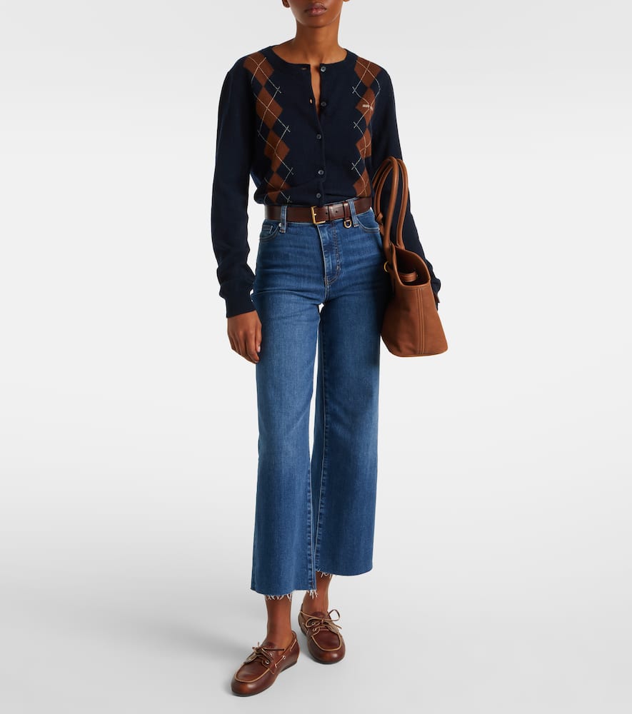 Le Slim Palazzo Crop wide-leg jeans