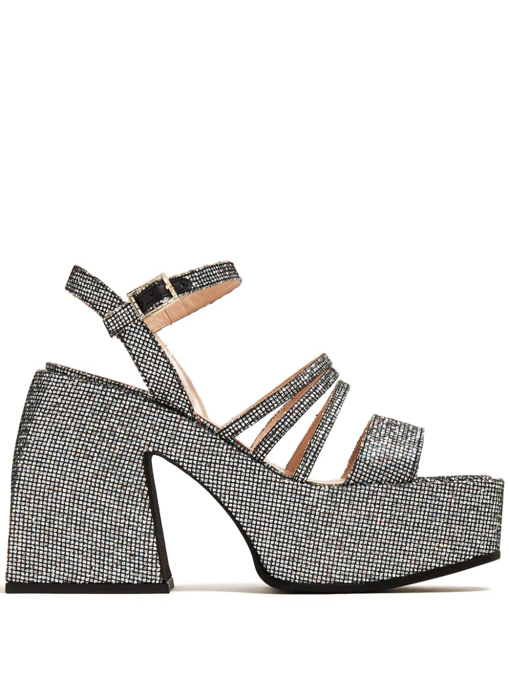Bulla Chibi 105mm glitter sandals - Black