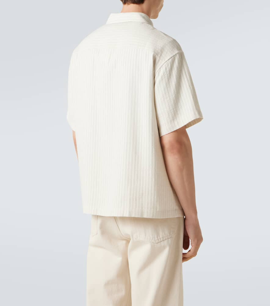 Striped bowling shirt