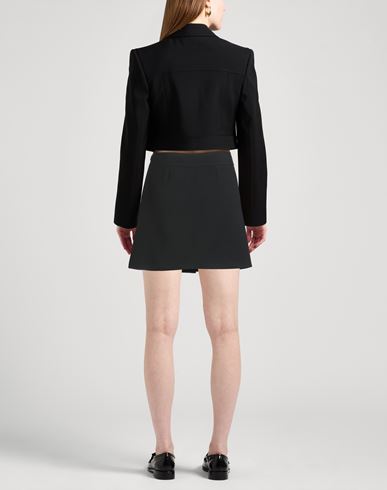 Woman Mini skirt Black Size 6 Wool