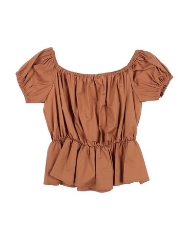 Kid Girl Top Camel Size 12 Cotton, Elastane