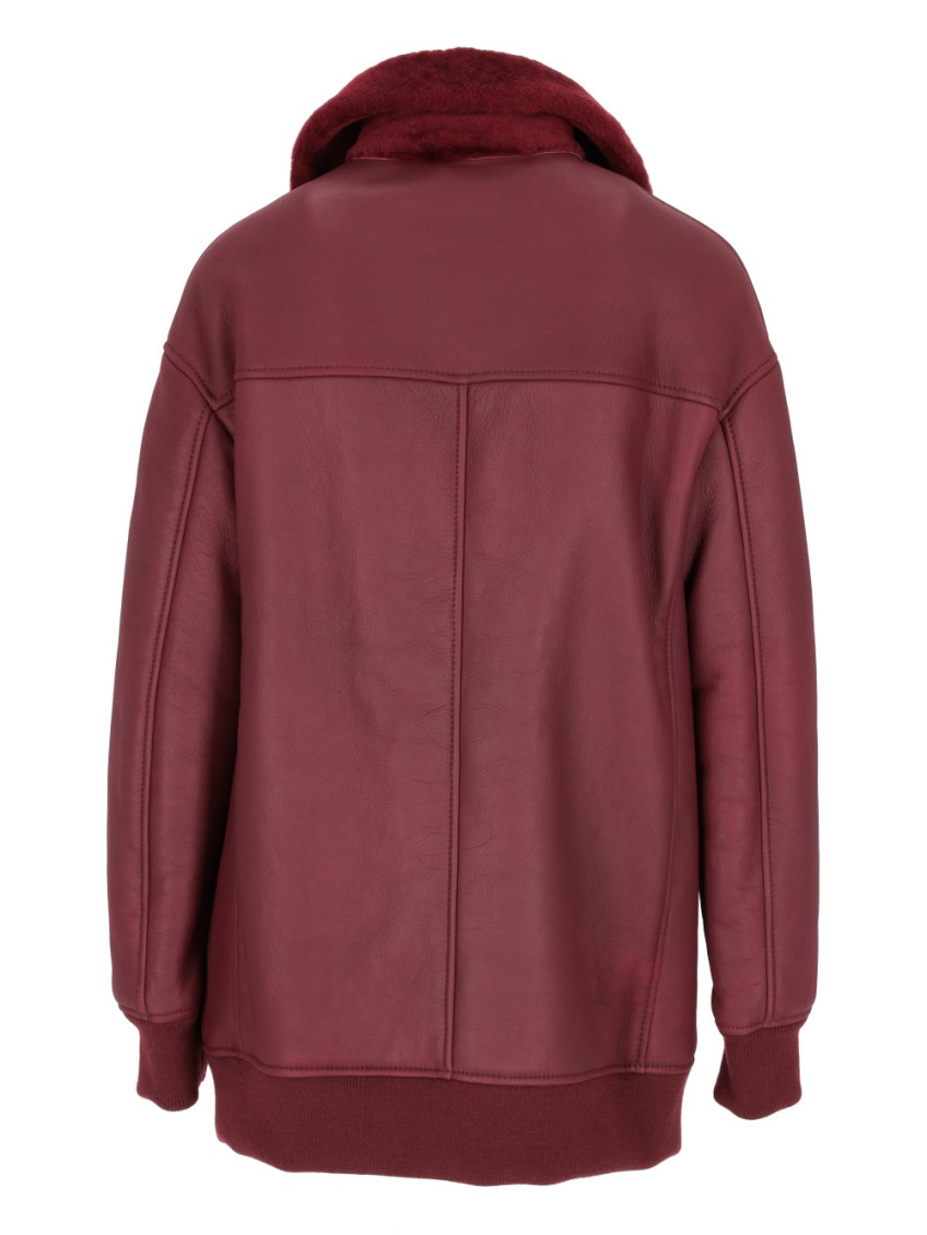 Maroon Regular Fit Jacket