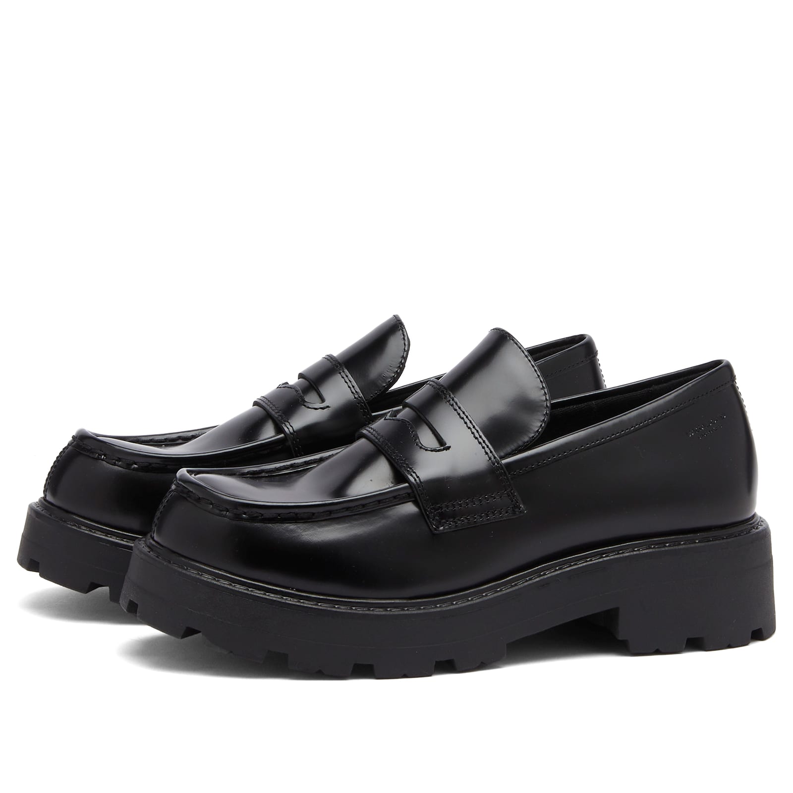 Women's Shoemakers Cosmo 2.0 Chunky Leather Loafers in Black