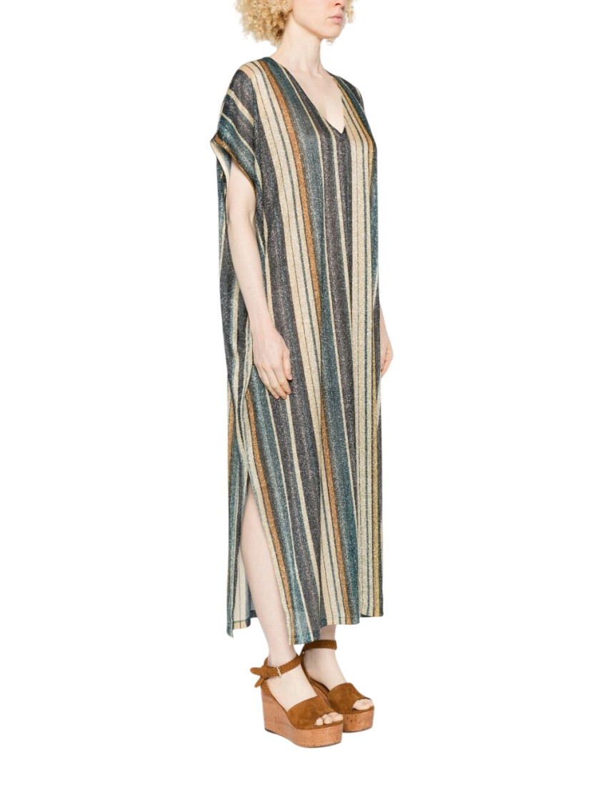 Zoe Striped Kaftan Dress