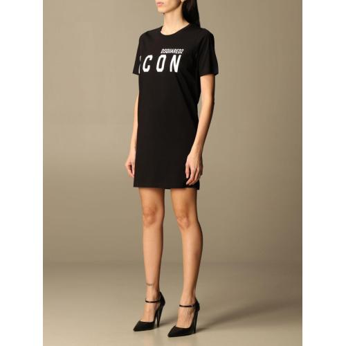 Icon print T-shirt dress