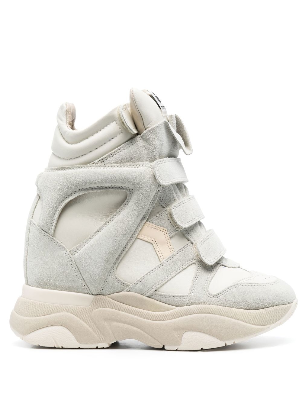 Balskee high-top leather sneakers - White