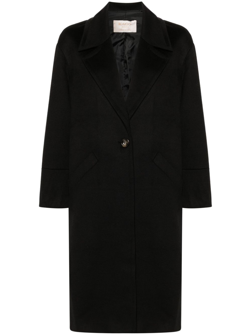 Single-breasted coat - Black