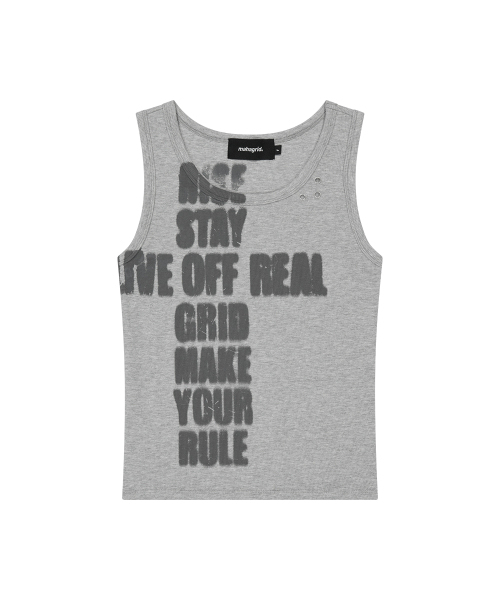 RISE CRACK TANK TOP GREY
