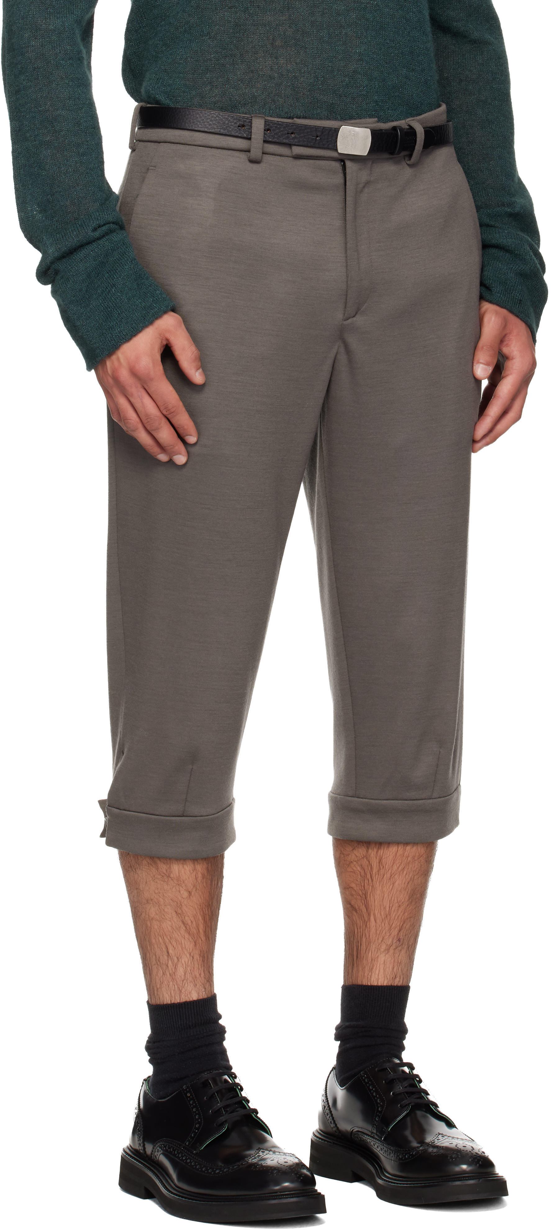 Gray Knickerbocker Shorts