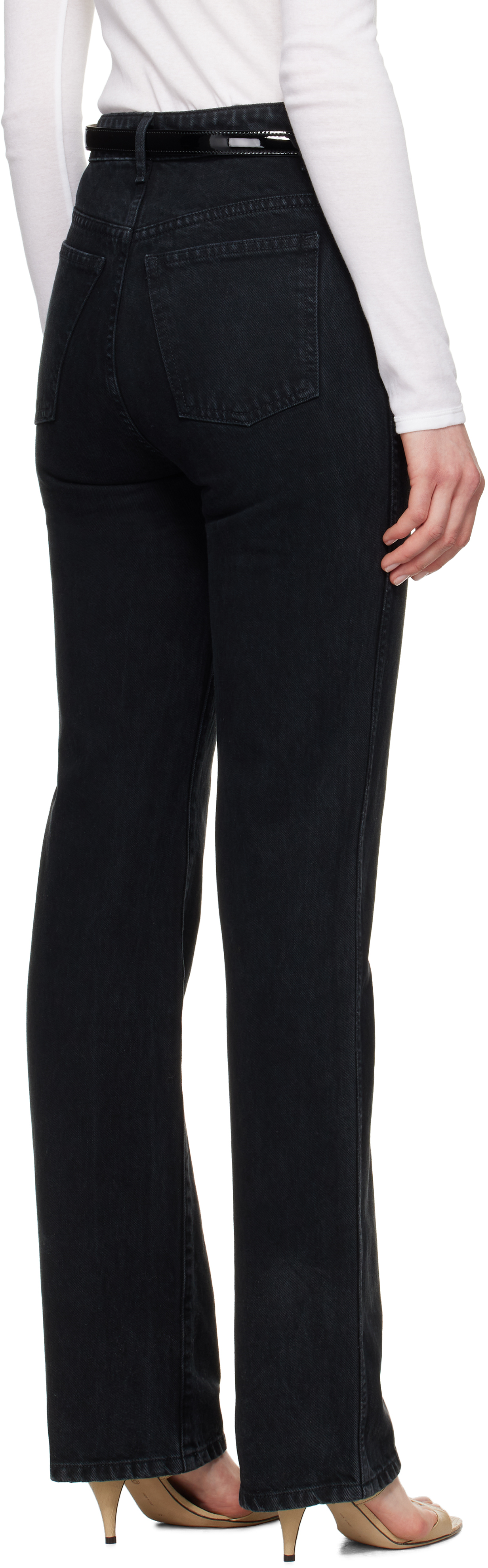 KHAITE Black Danielle Jeans