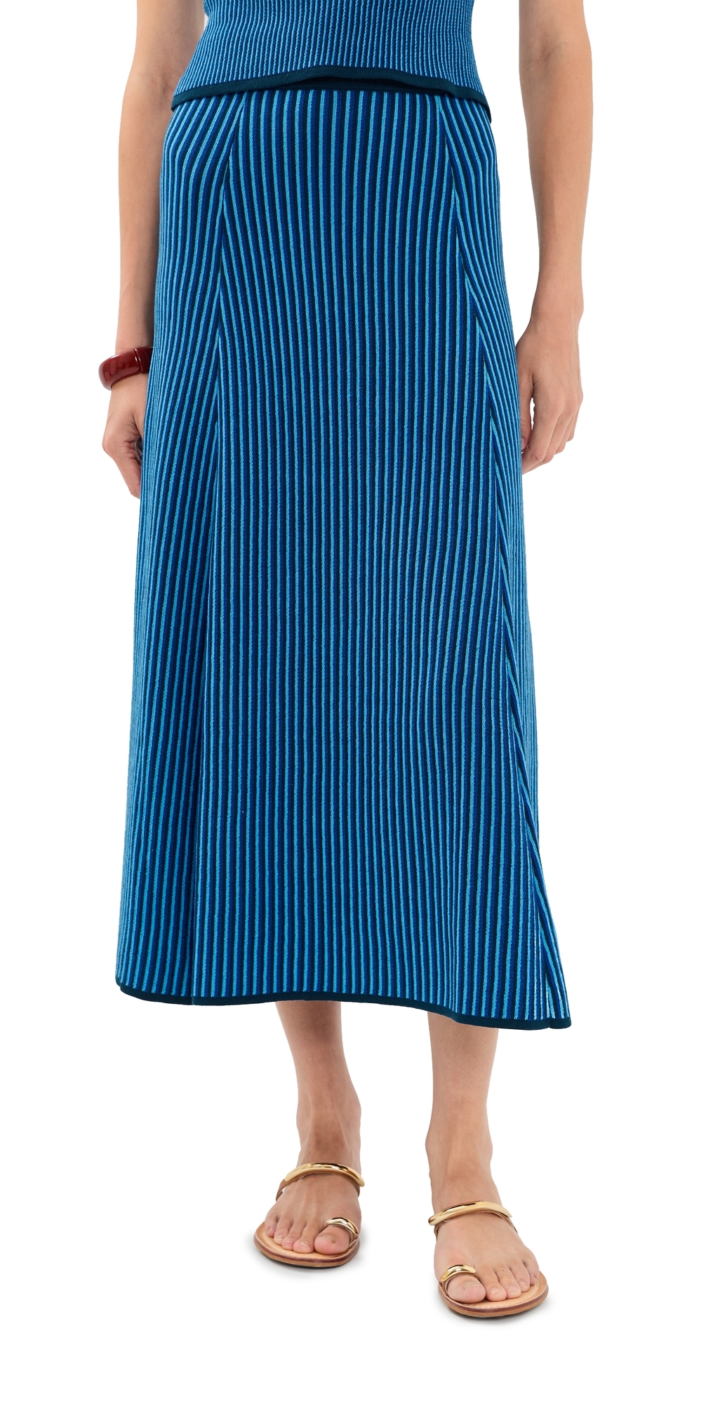 Lienzo Knit Midi Skirt Blues