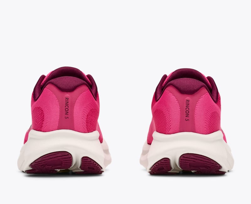 HOKA Women's Rincon 5 Shoes in Pink Punch/Alabaster