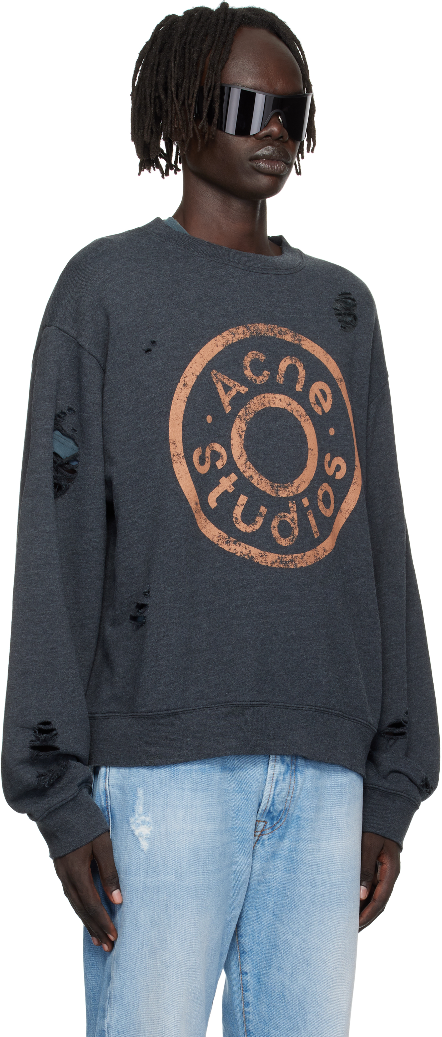 Black Printed Logo Sweatshirt