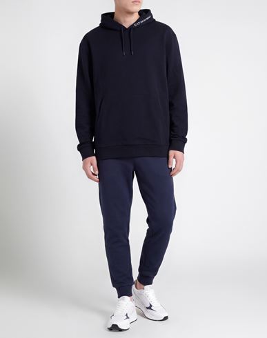Man Sweatshirt Midnight blue Size 4XL Cotton
