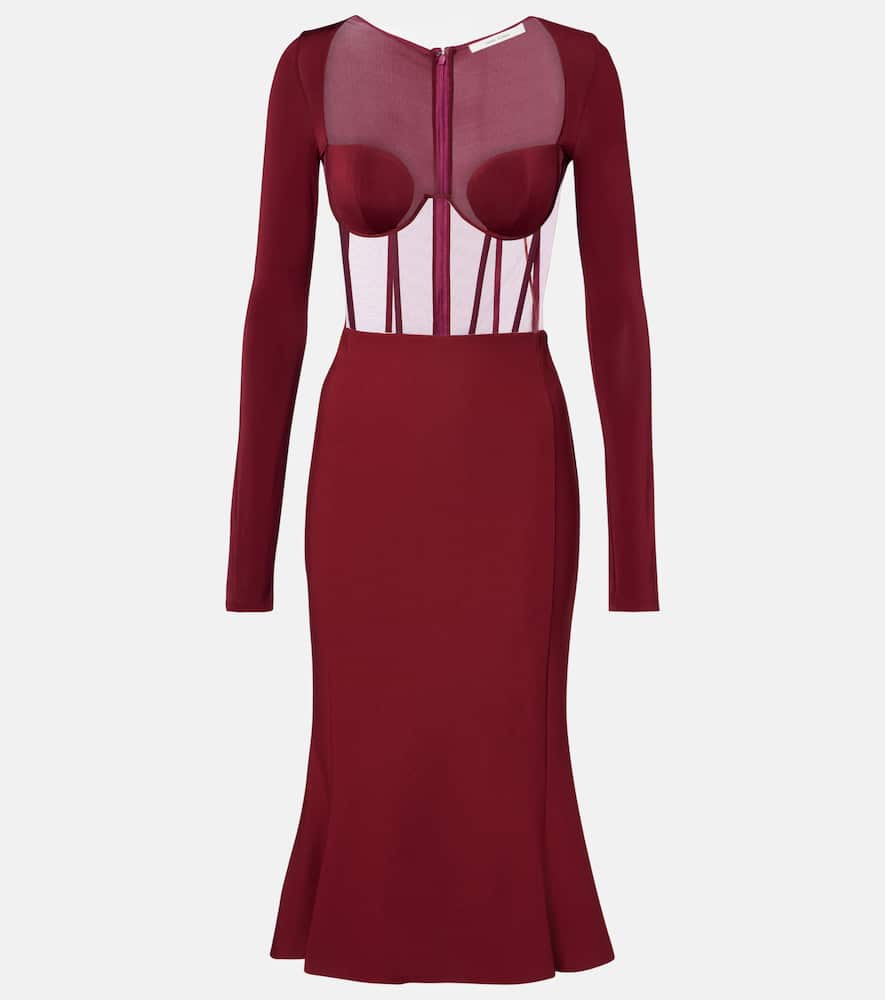 Paneled corset dress